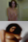 Naked girls sticking head